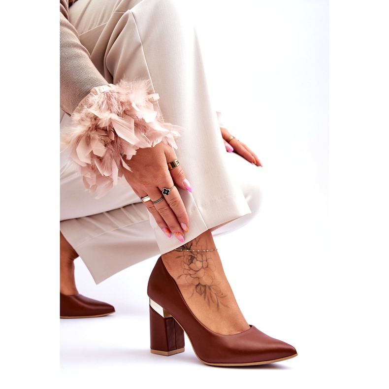 Lewski Shoes Kožne cipele Lewski 3117 smeđe smeđa 3