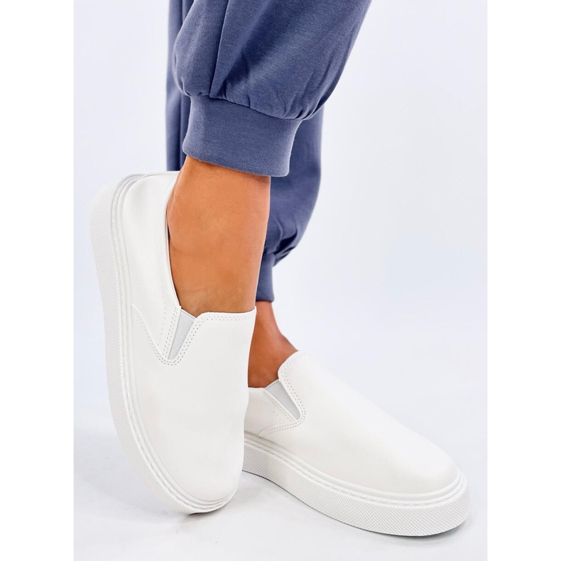 Allams Bijele slip-on tenisice bijela 1
