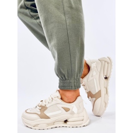 Lancasi Beige Khaki ženske tenisice bež 2