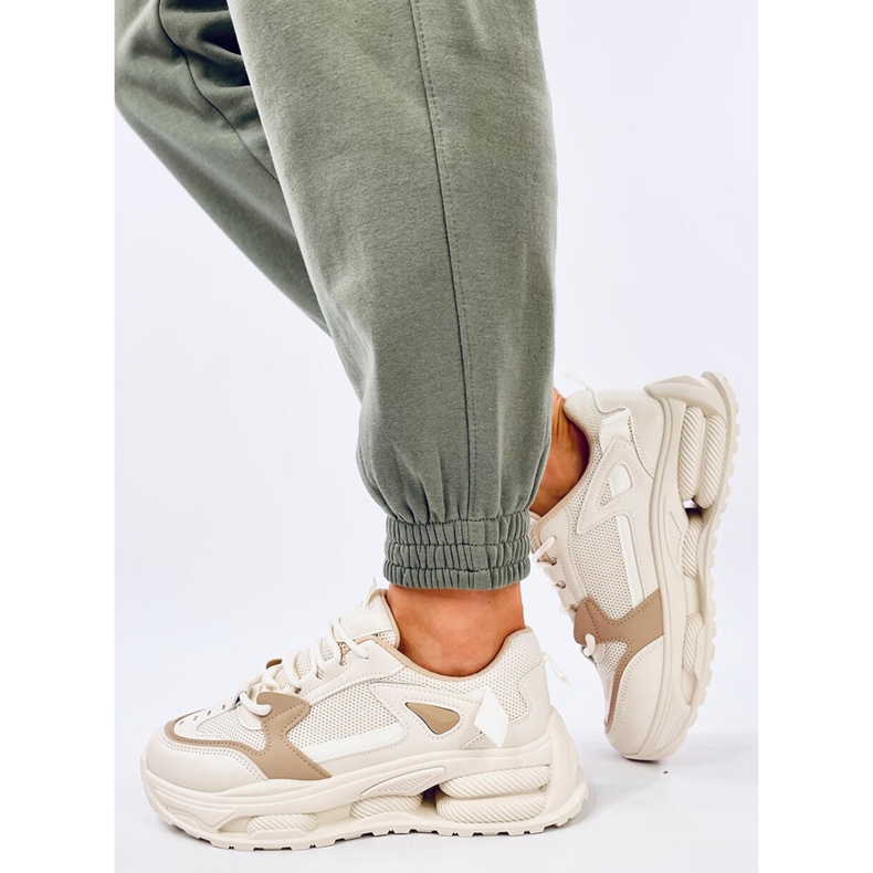Lancasi Beige Khaki ženske tenisice bež 2