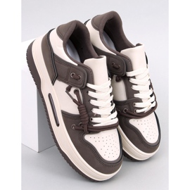 Clavell Coffee tenisice s visokim potplatom smeđa 1