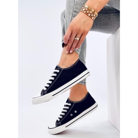 Klasične tenisice na vezanje Levens Black (bijeli potplat) crna 1