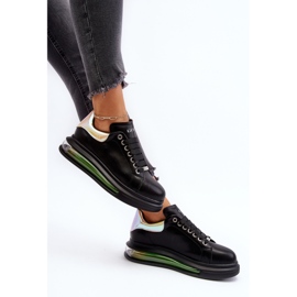 Ženske kožne tenisice GOE NN2N4030 crne crno 2