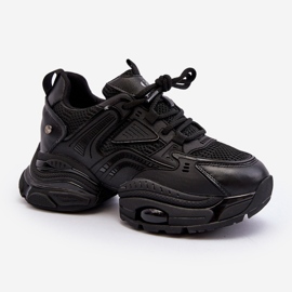 Tenisice s masivnim potplatom GOE NN2N4045 Black crno 2