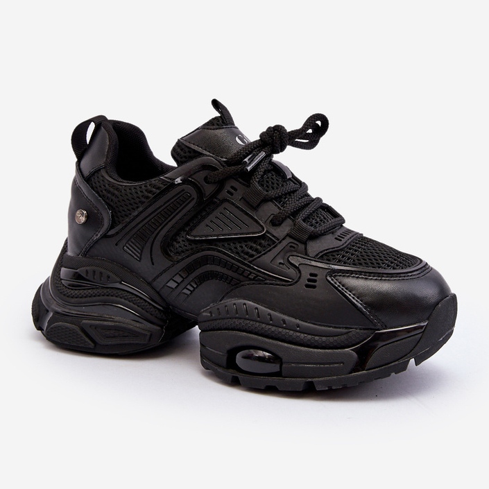 Tenisice s masivnim potplatom GOE NN2N4045 Black crno 2