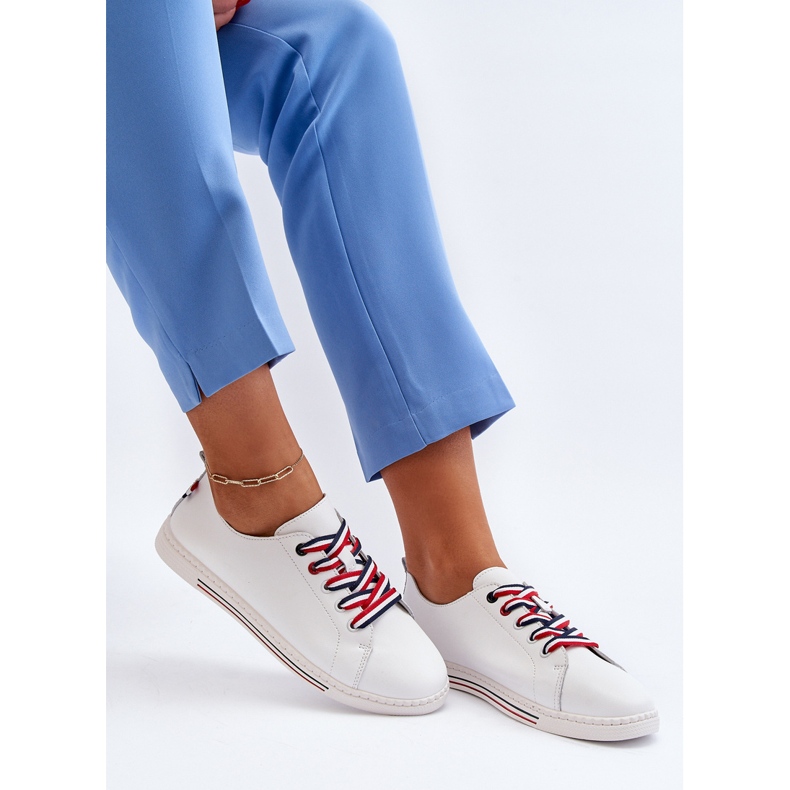 Vinceza Ženske kožne tenisice Bijele Litzy bijela 1