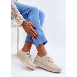 Vinceza Ženska kožna sportska obuća Tenisice Bež Lalnai 1