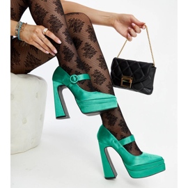 Zelene Mikeine salonke na visoku petu zelena 1