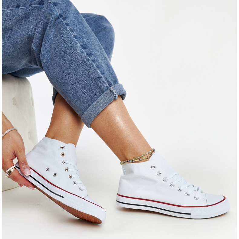 Bijele visoke Eliska tenisice bijela 1