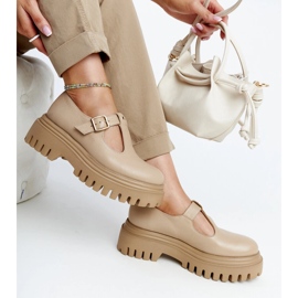 Karino tamno bež kožne cipele 1