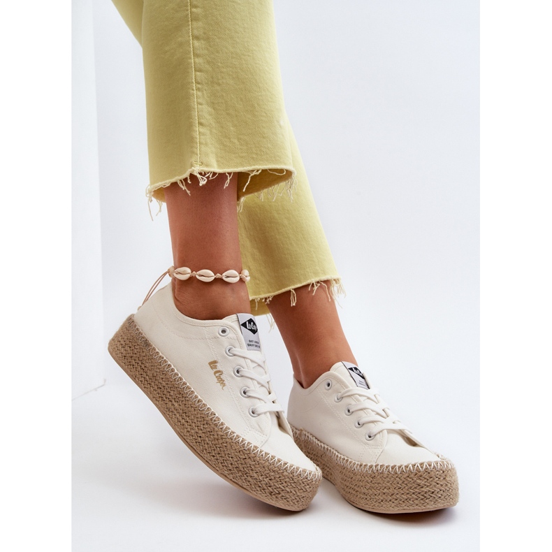 Lee Cooper LCW-24-44-2410 Pletene tenisice, bijele bijela 1