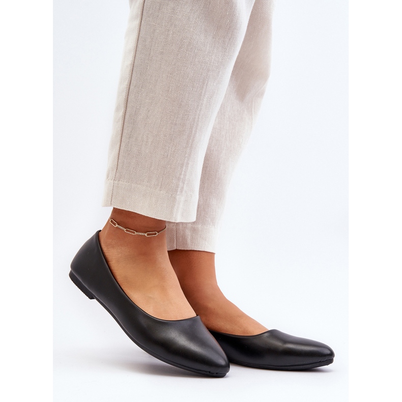 Ženske balerinke od eko kože crne Tindomiel crno 2
