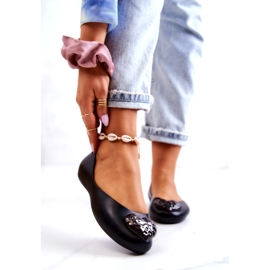 Ženske mirisne gumene balerinke ZAXY JJ285046 crne crno 1