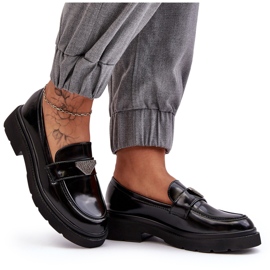 Ženske natikače s ravnom petom, crne crna 5