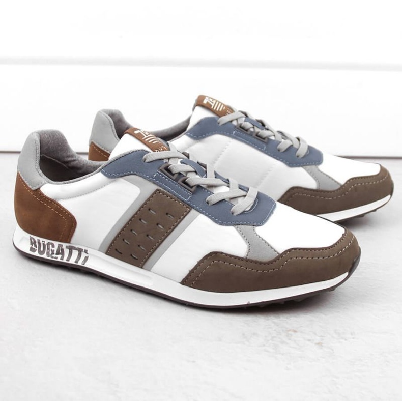 Bugatti INT1975 kožne sportske cipele bijela 1