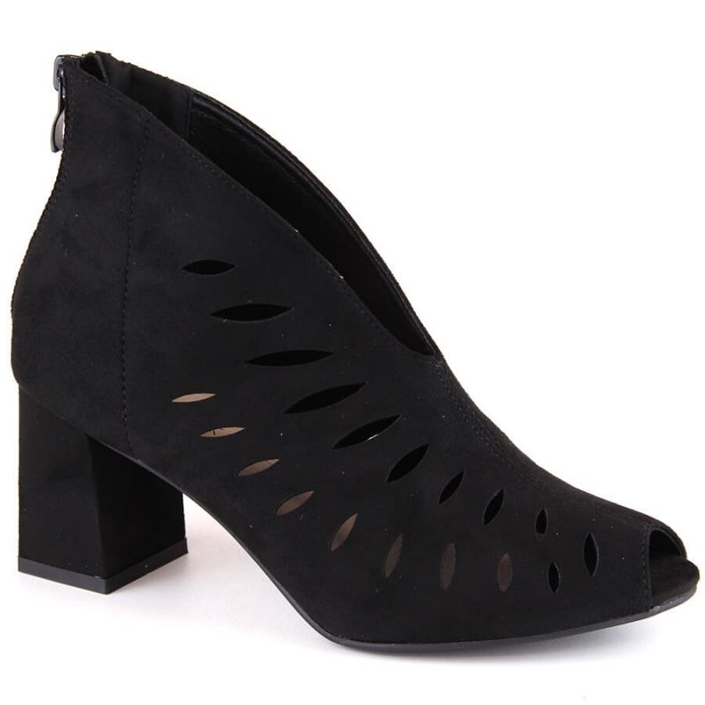 Gležnjače od brušene kože Potocki W WOL225A, crne crno 1