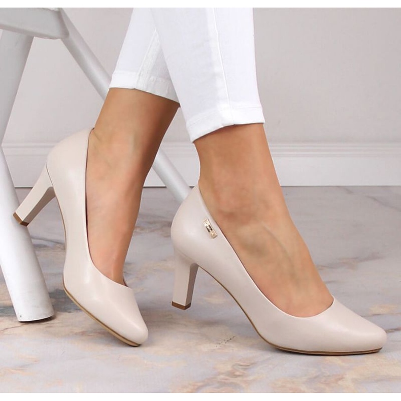 Sergio Leone W SK39AA salonke s visokom petom, svijetlosive 1