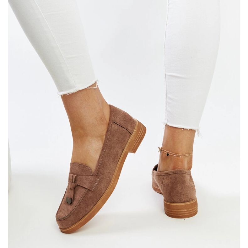 Vinceza smeđe natikače od brušene kože smeđa 1