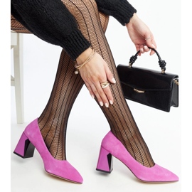 Vinceza Tamnoružičaste kožne cipele s visokom petom iz Vinceze ružičasta 1