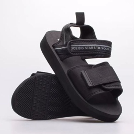 Ženske sandale na čičak Big Star LL274784 crne crna 5