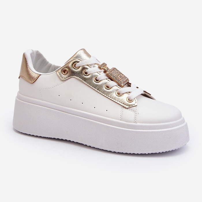 Bijele ženske tenisice s ukrasom Celedria bijela 2