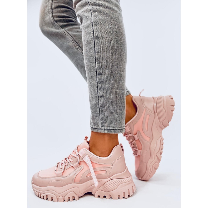 Bains Pink tenisice na wedge ružičasta 2
