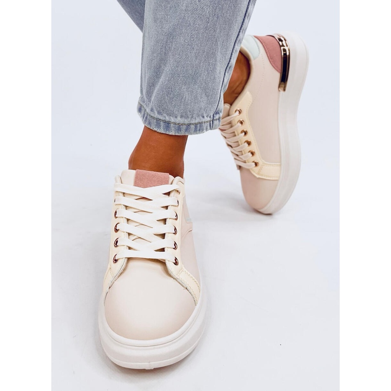 Šarene Flocks Multi tenisice bež 1