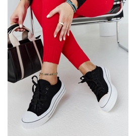 Crne Fiori tenisice s platformom crna 1