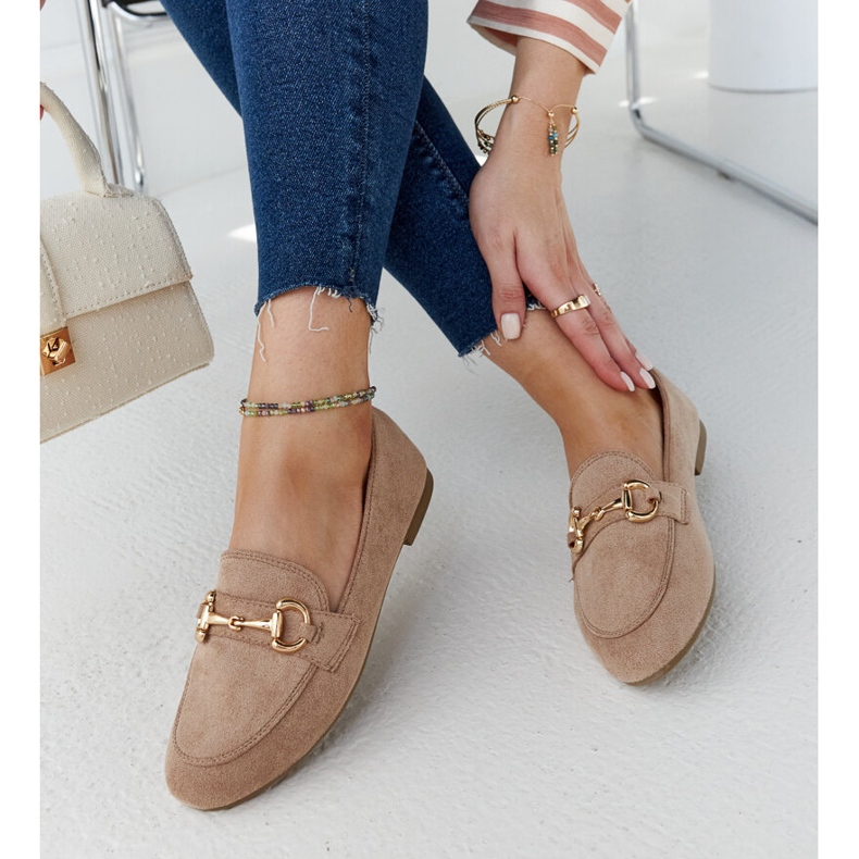 Smeđe mokasine s kopčom iz Erminije smeđa 1