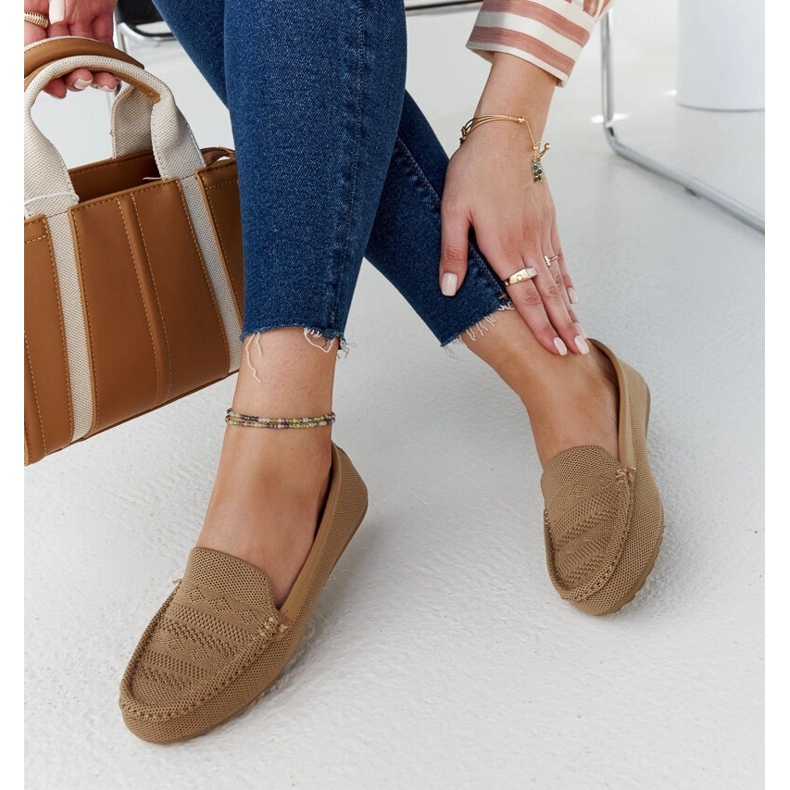 Mokasine od smeđe tkanine iz Fiammette smeđa 1