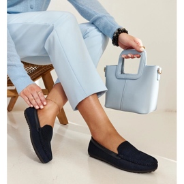 Mornarsko plave mokasine od tkanine iz Fiammette plava 1