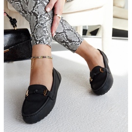 Crne mokasine s mat Scafati završetkom crno 1