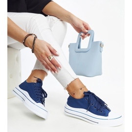 Mornarsko plave Anbarin tenisice s platformom plava 1