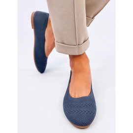 Pletene balerinke Newey Blue plava 2