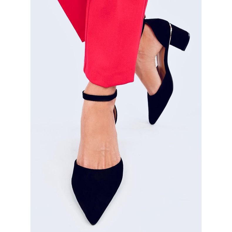 Harroi crne cipele s remenom za gležnjeve crno 1