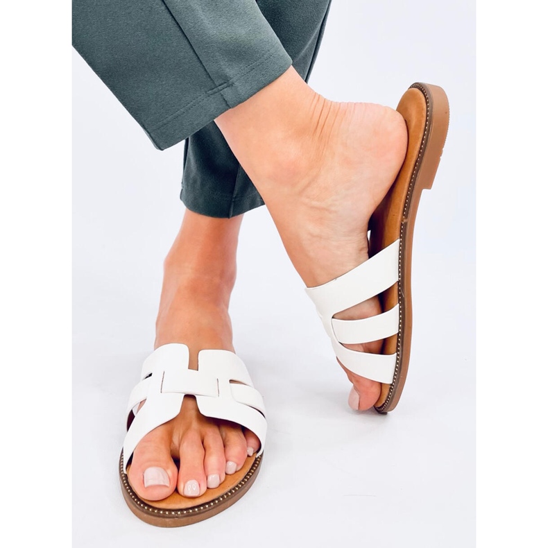 Charnes Bijele ženske japanke bijela 2