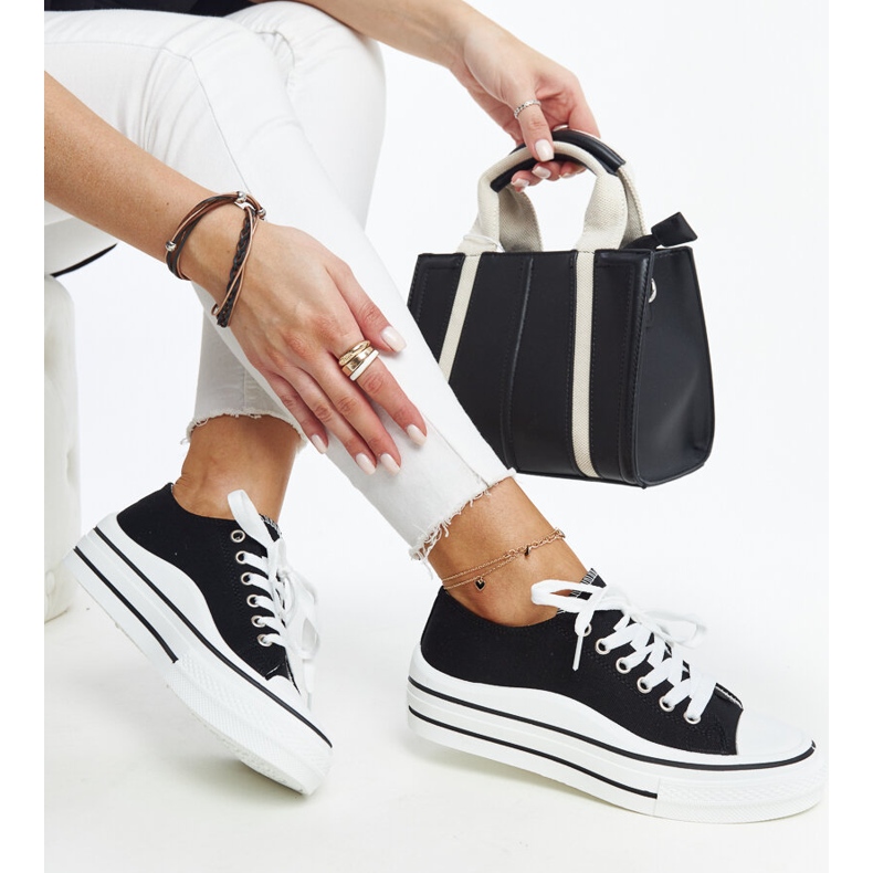 Dima crne tenisice s debelim potplatom crno 1