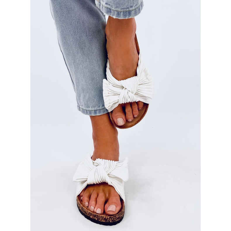 Moss White papuče od pluta bijela 1