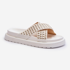 Ženske ukrašene japanke s platformom Bijele Niraela bijela 1