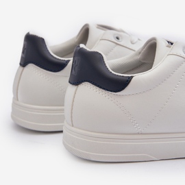 Muške niske tenisice od eko kože Big Star NN174282 Bijele bijela 1