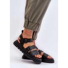 Ženske sandale od eko kože Big Star NN274065 crne crna 2