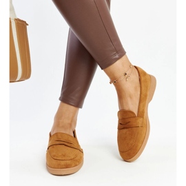 Nibras mokasinke od smeđe antilop kože smeđa 1