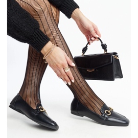 Crne mokasine s Areebah kopčom crna 1