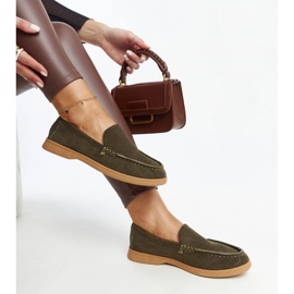 Tamno zelene cipele od brušene kože iz Rumaya zelena 1