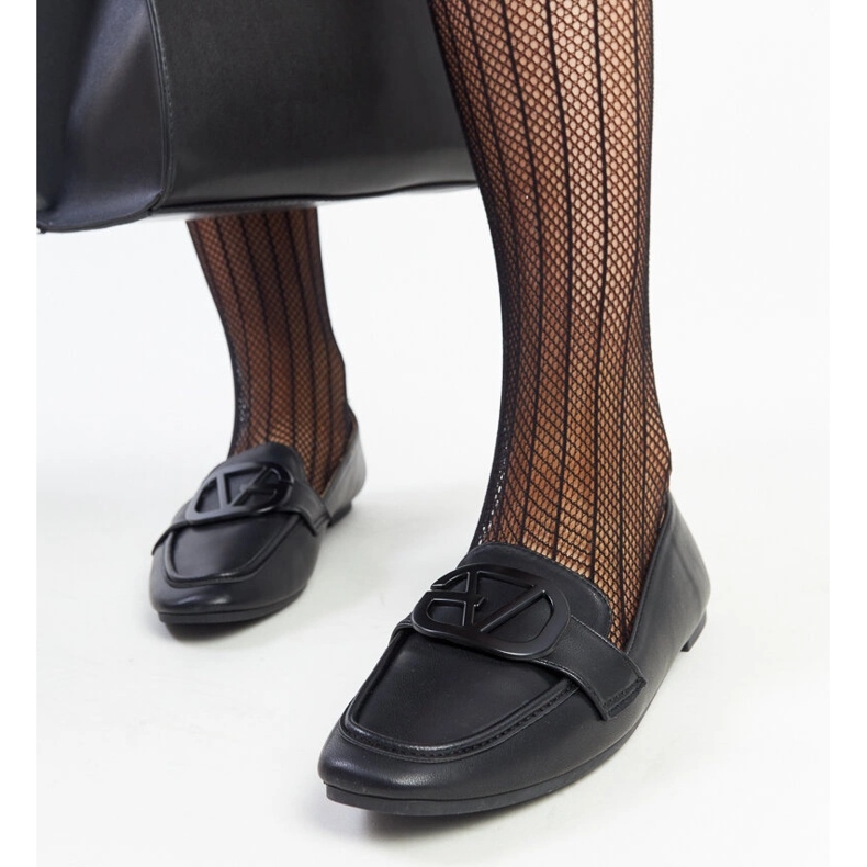 Crne Delgijeve mokasine s kopčom crna 1