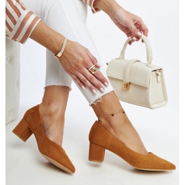 Smeđe cipele s visokom petom Araxi smeđa 1