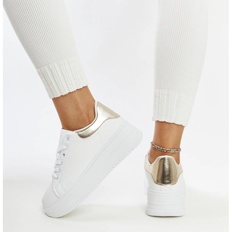 Bijele sportske cipele Ottavia s platformom bijela 1