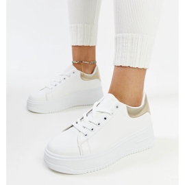 Bijele sportske cipele Ottavia s platformom bijela 2