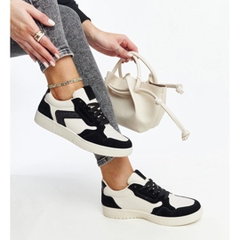 Juwan bijele i crne svjetlucave tenisice crna 1