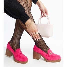 Tamnoružičaste Aludra cipele s visokom petom ružičasta 1